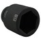 Dynamic 1" Drive Deep Socket, Black Phosphate, Tools 2-5/16" X 1" Drive, 6 Point Deep Length D025574 - alternate 5